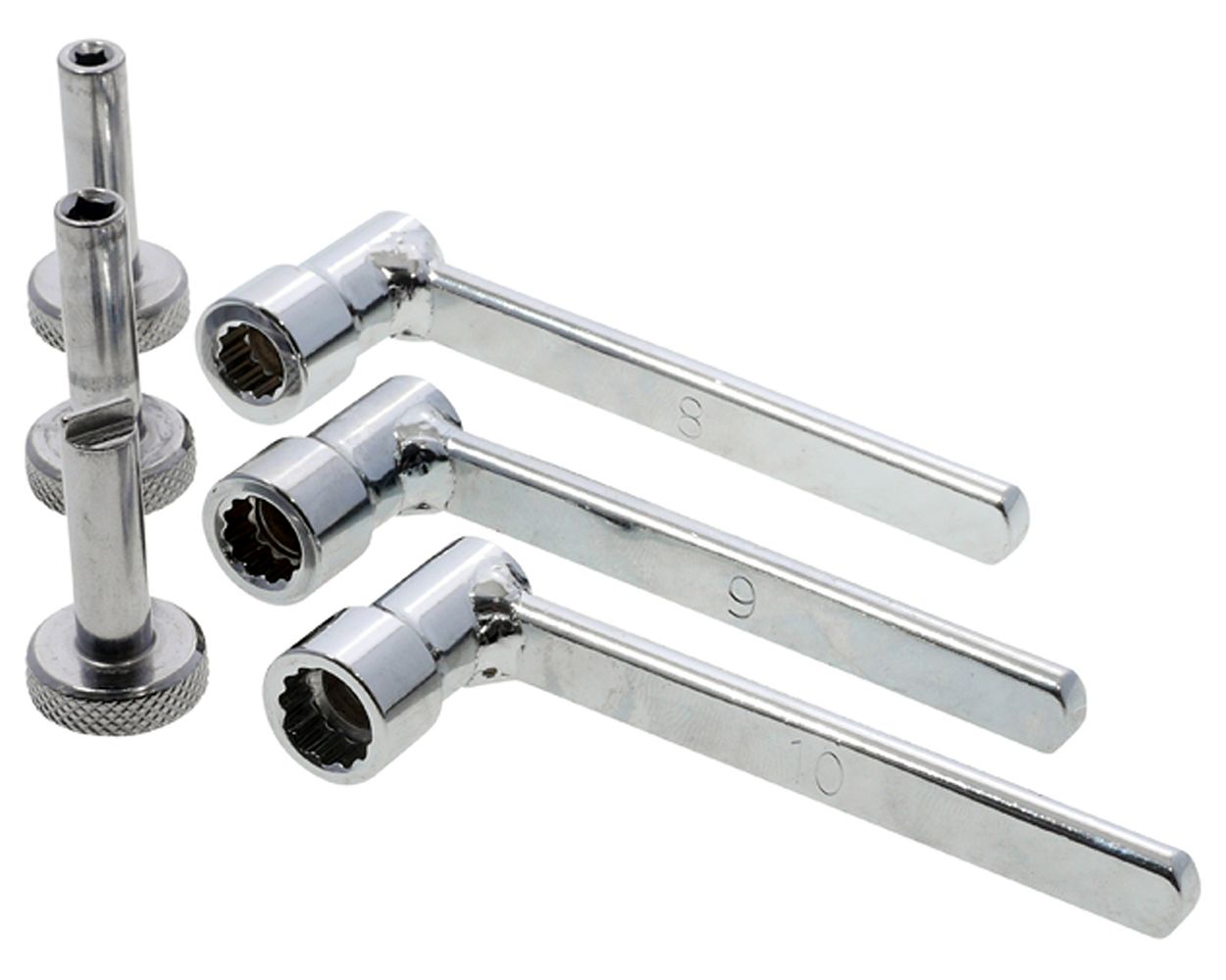 Ventilspiel Einstellwerkzeug Set inkl. 3 Adapter 8, 10 mm