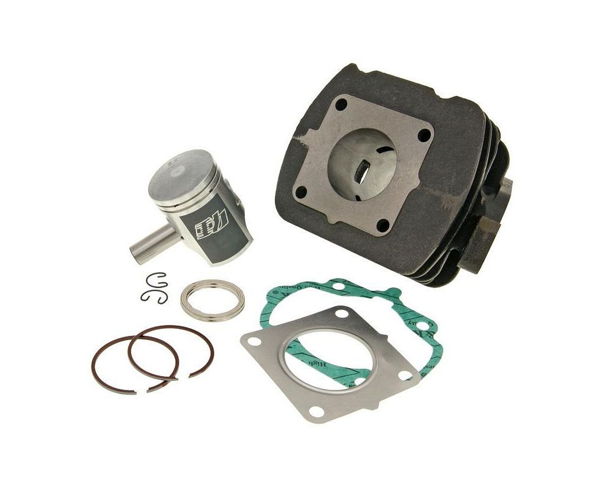 Naraku Zylinderkopf NK102.67 Für Piaggio LC 70ccm - Aluminium Zylinderkopf Mit Großer Brennkammer