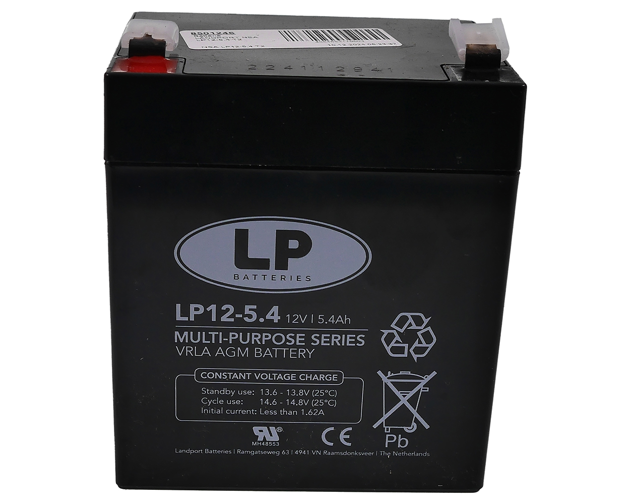 Batterie LANDPORT NSA LP12-5,4 T2 12 V 5,4 Ah VRLA AGM 90x70x101 mm Standby Akku Rollladen Antrieb, Rollo, USV, Elektroroller, Sicherheitssysteme