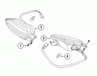  YM50QT-F4 4T AC Blinker hinten für Baotian BT49QT-12P1