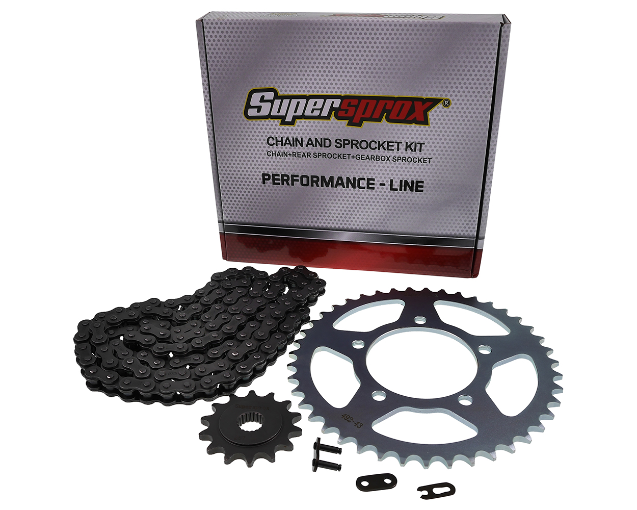 Kettensatz Performance KIT Stahl SUPERSPROX 520 Teilung 44 / 14 Zähne kompatibel für für Zontes ZT Roadster 125 (21-23) Ersatz Moped Motorrad Kettensa