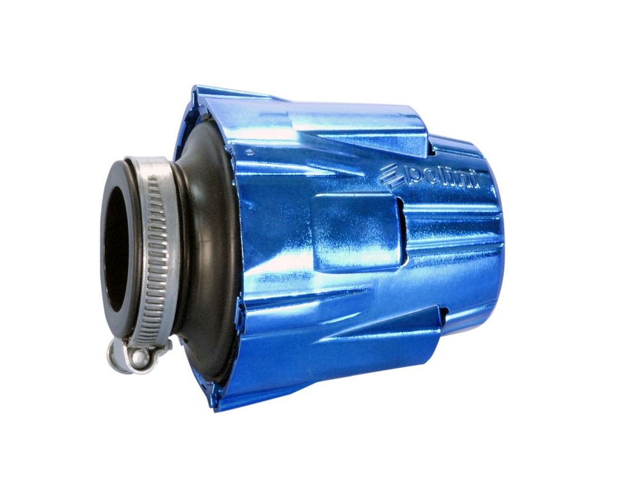 Luftfilter POLINI Air Box Chrom blau 46 mm