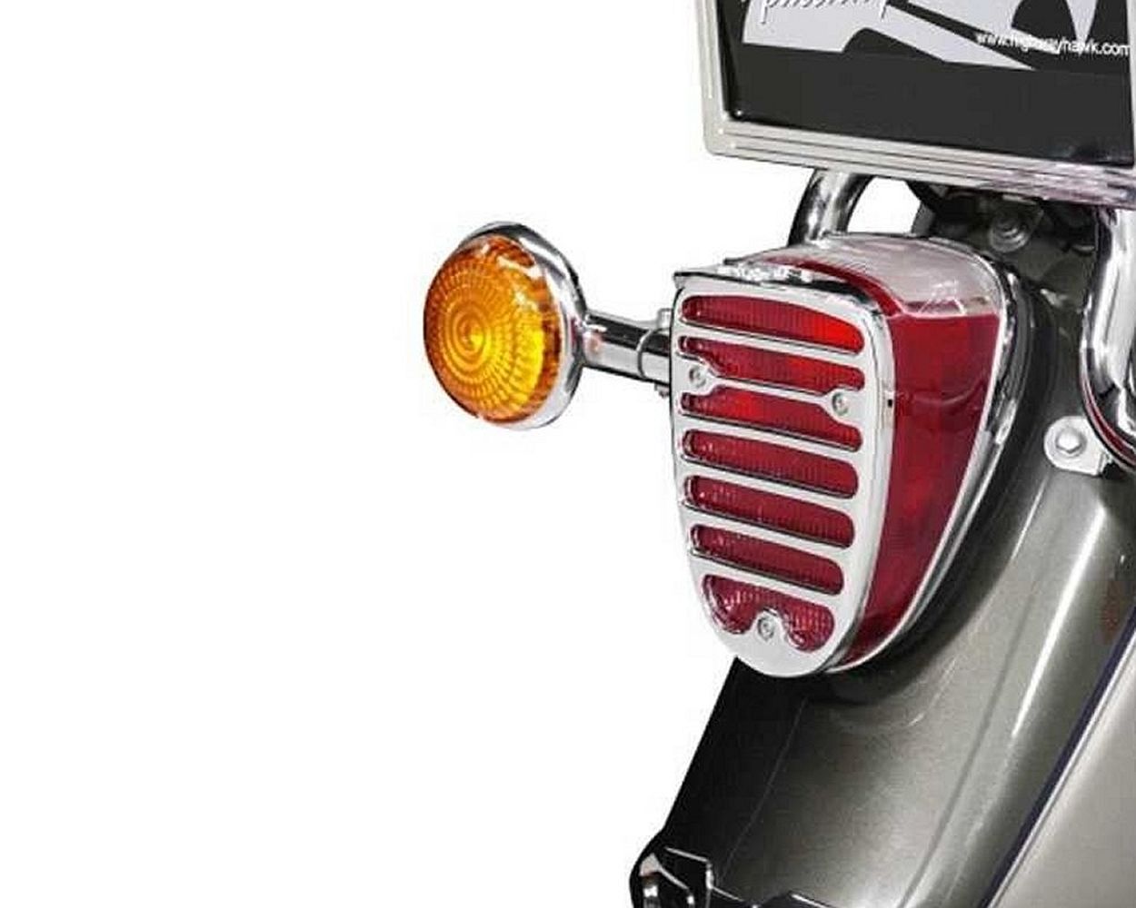 Rücklicht Grill / Abdeckung chrom
