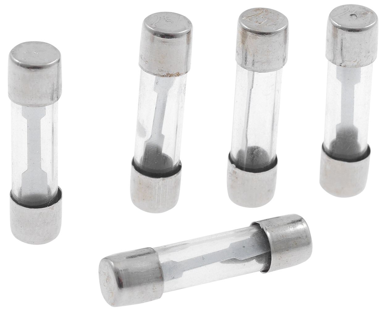 Glassicherung 25 mm (25 Amp), 5er Pack
