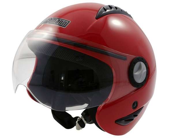 Casque jet WACHMANN WA-40 Comes rouge brillant