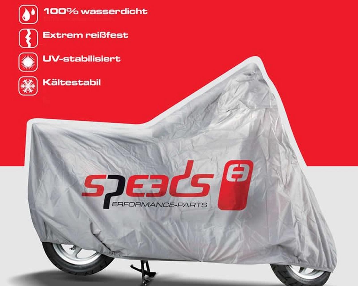 Zweiradgarage Faltgarage mittel 225x90x117cm, kompatibel für Motorrad, Roller, Moped Abdeckplane Plane