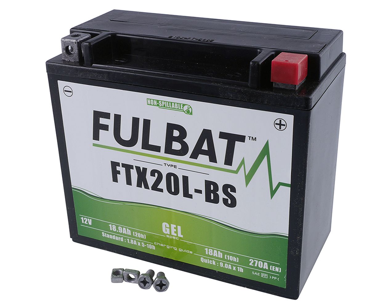 Batterie 12 V 18 Ah FULBAT Gel FTX20L-BS