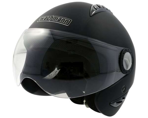 Casque jet WACHMANN WA-40 Comes noir mat
