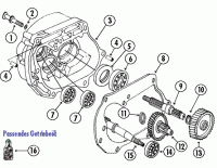  GB50QT-18 4T AC Getriebe für Gy6 China 4 Takt