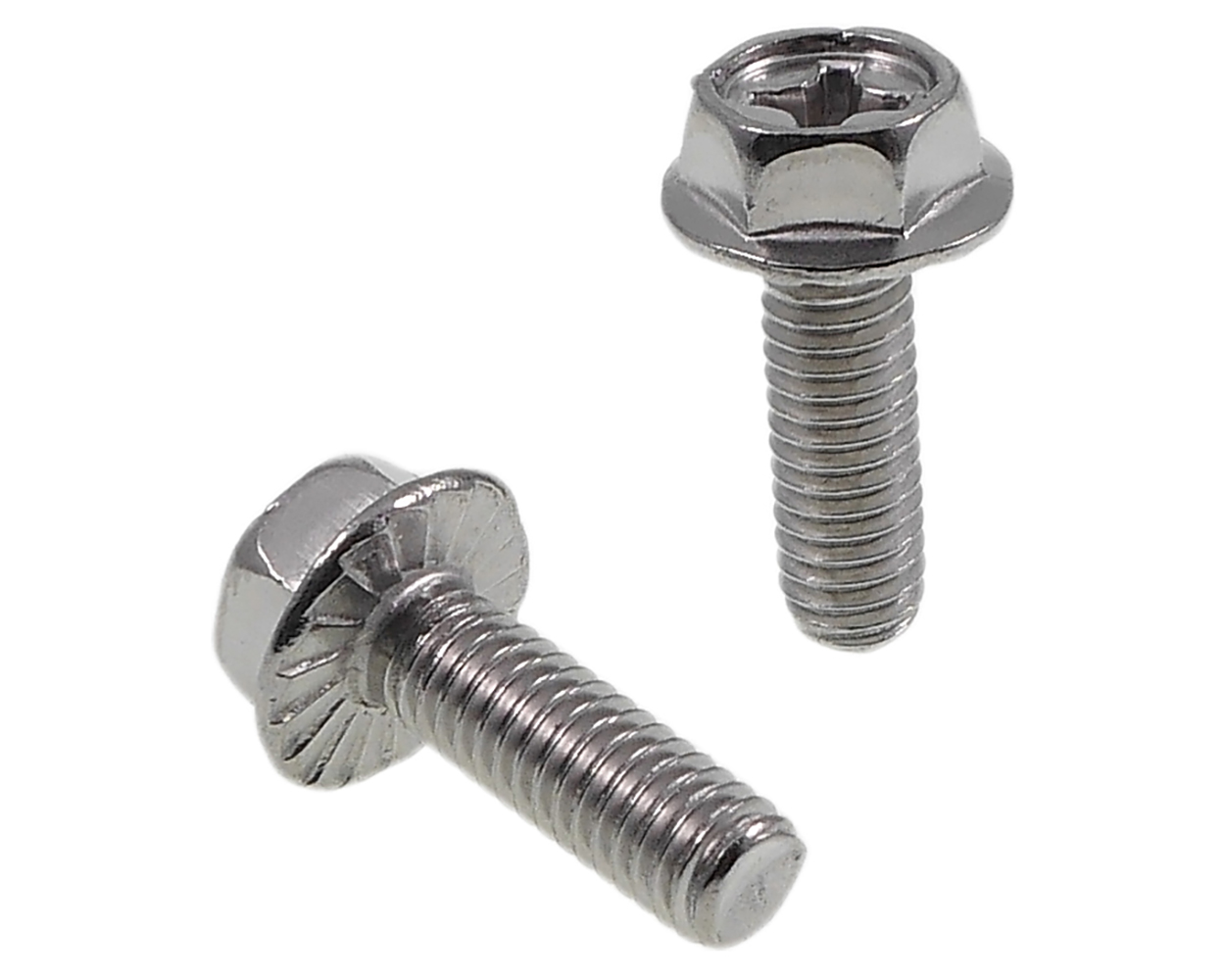 Auspuffschrauben Set (2 Stück) M6x18 mm, kompatibel für Roller, Moped, Motorrad, Universal Ersatz Schrauben Auspuff Befestigung