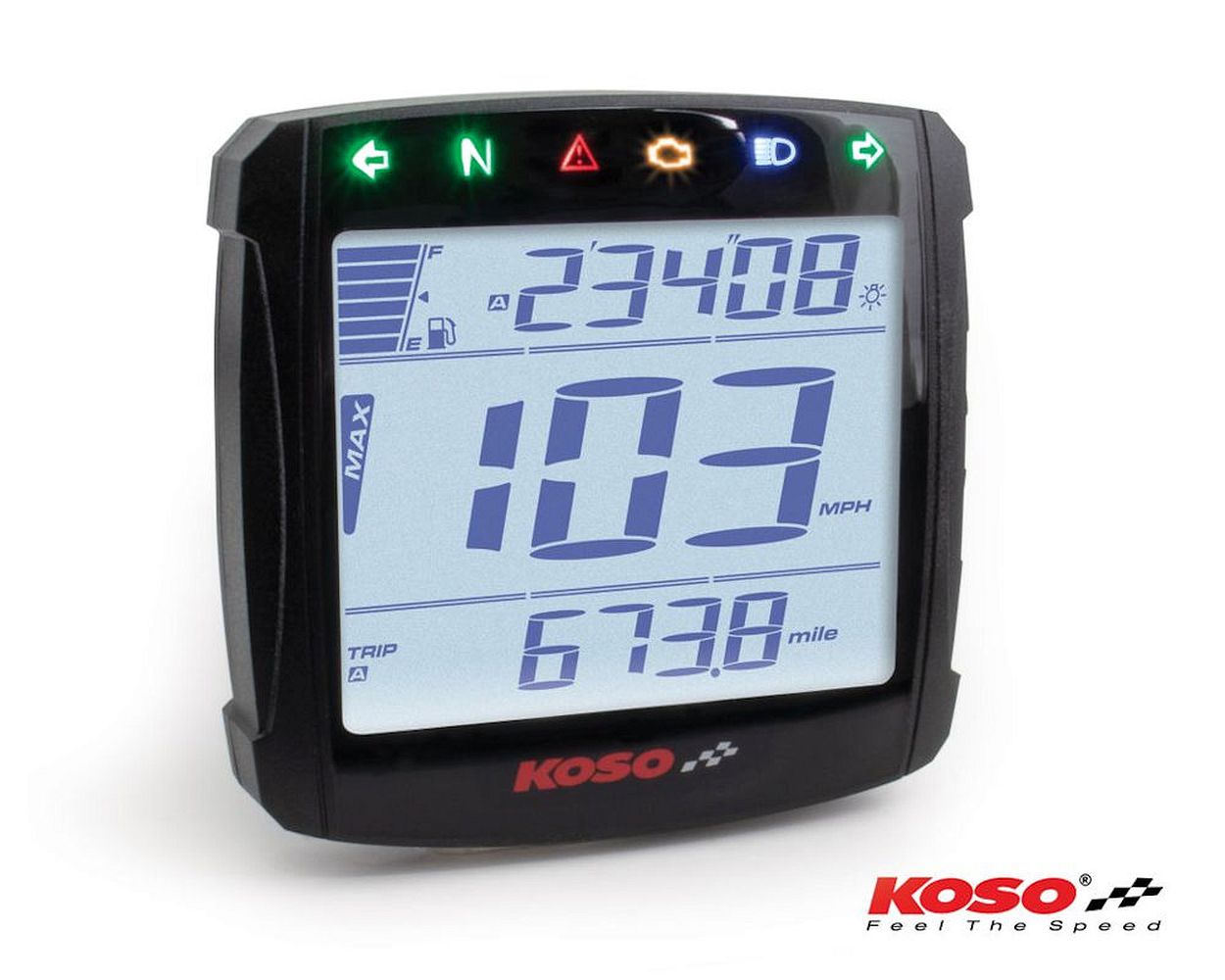 BB026001 Tachometer KOSO XRS 01 Digitaltacho Cockpit Anzeige ABE