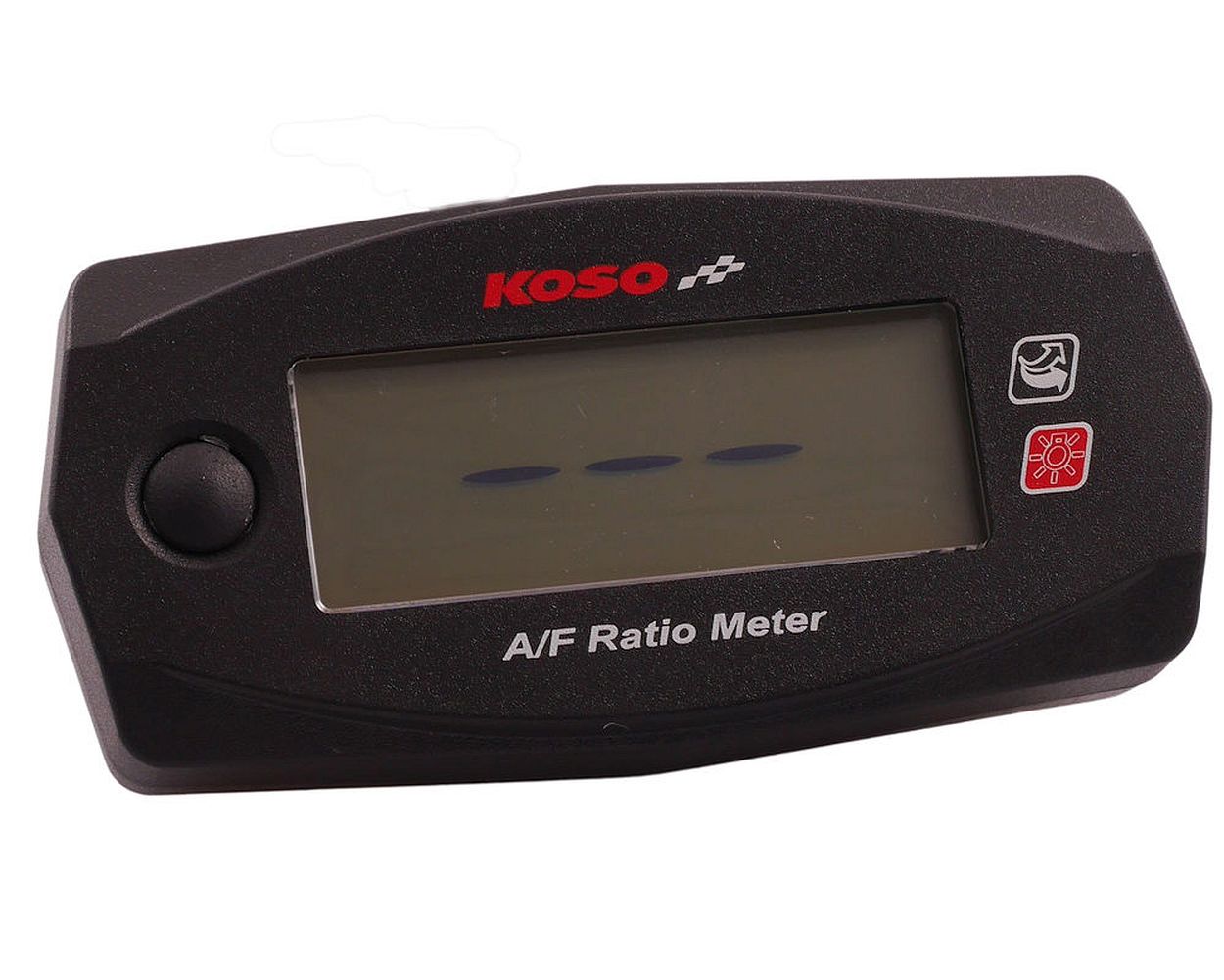 Anzeige Verhältnis Verbrennung Benzin Luftgemisch KOSO Mini 4 Lambda Meter A/F Messer, 12 V universal 4-Takter Roller, Motorrad, Quad
