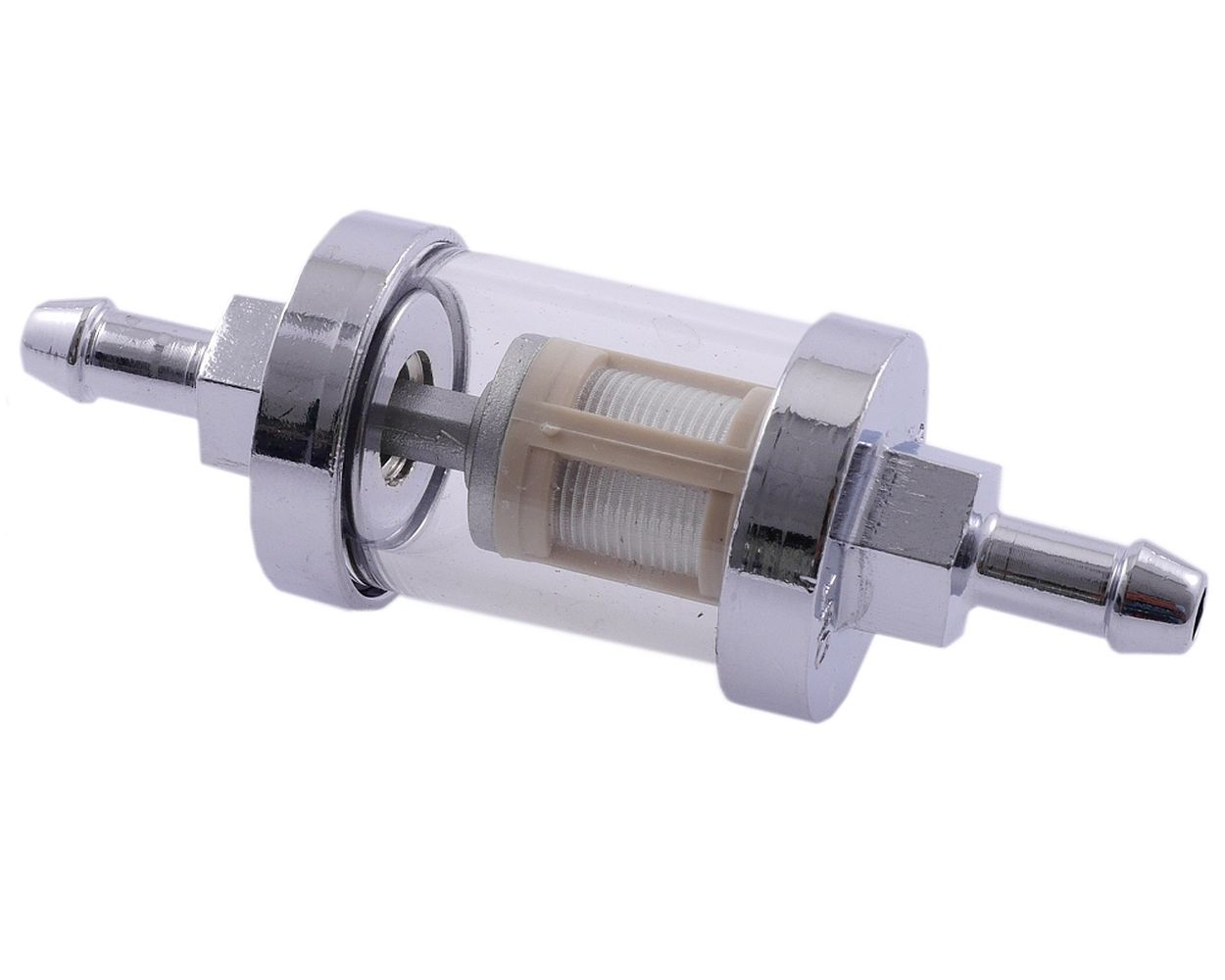 Benzinfilter hochwertig Luxus Chrom Glas 1/4