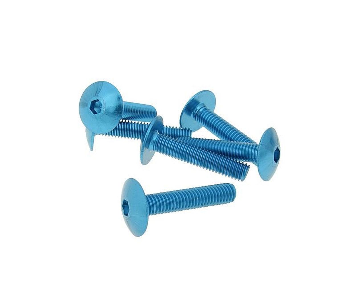 Schraubensatz 6 Stück Verkleidung - M6 30 mm ROT