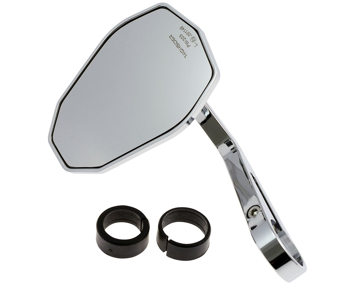 Spiegel VICTORY Chrom, 1 Zoll 25, 4 mm, Motorrad