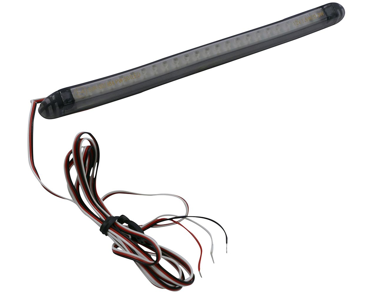 Rücklicht LED Motorrad Highsider STRING, getöntes Glas, 126x9,0x10,5 mm
