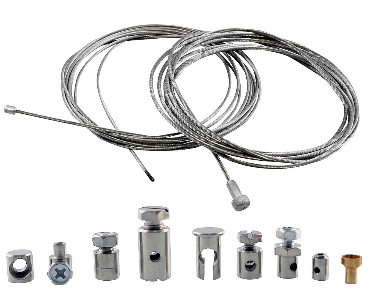 Bowdenzug Reparaturset Rivello Gaszug Schaltzug Kupplung Bremszug Motorrad Moped