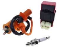 Set CDI + Zündspule + Zündkerze für 4T China GY6