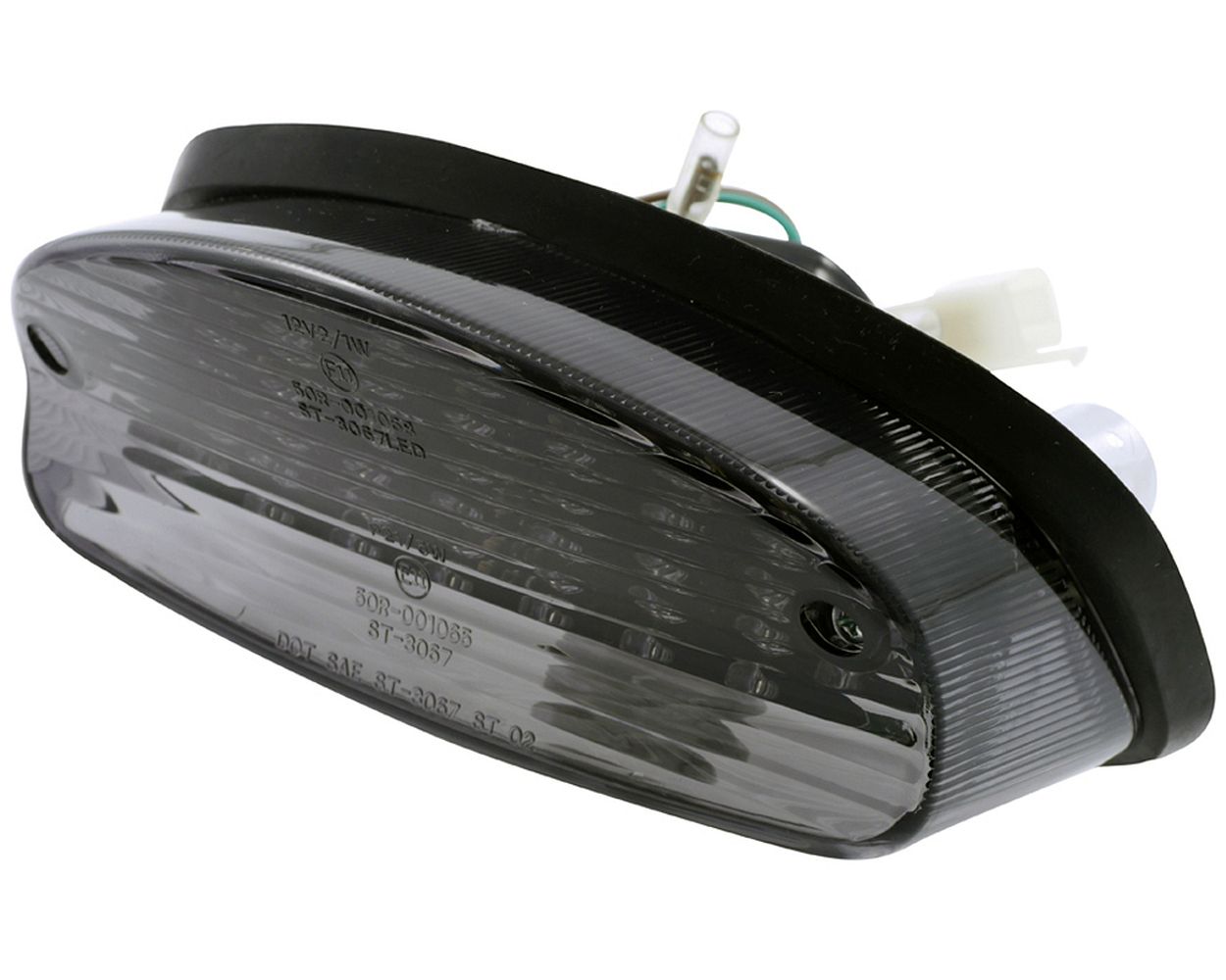 Rücklicht LED Motorrad mit getöntem Glas