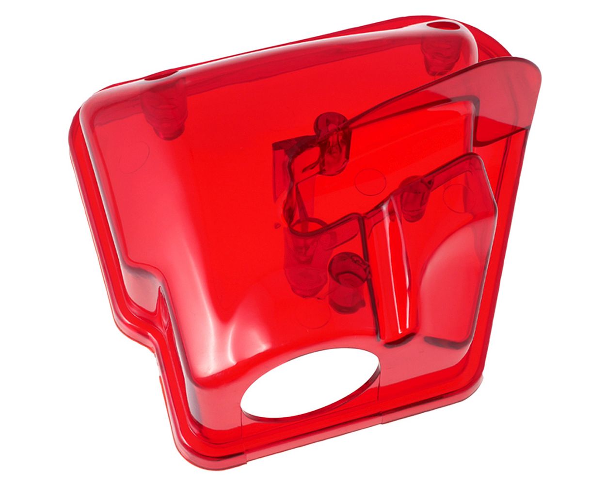 Deckel Luftfilterkasten rot transparent Minarelli liegend