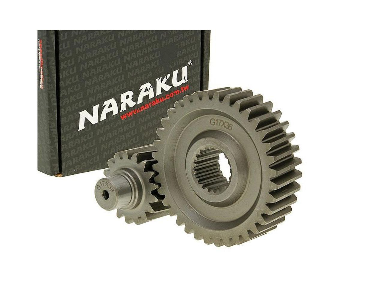 Getriebe sekundär NARAKU Racing 17/36 +31Proz - GY6 125/150