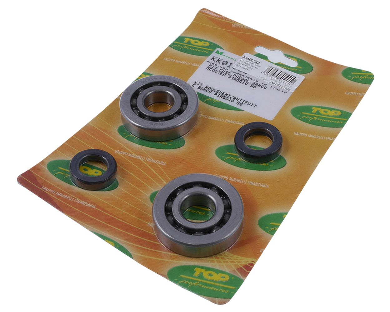 Kurbelwellenlagersatz TOP PERFORMANCES C4 Teflon mit Wellendichtringe