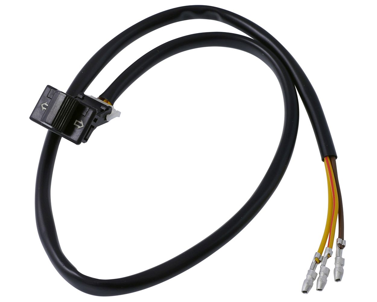 Blinkerschalter mit Stecker und Kabel für Einbau in Armatur. Motorrad