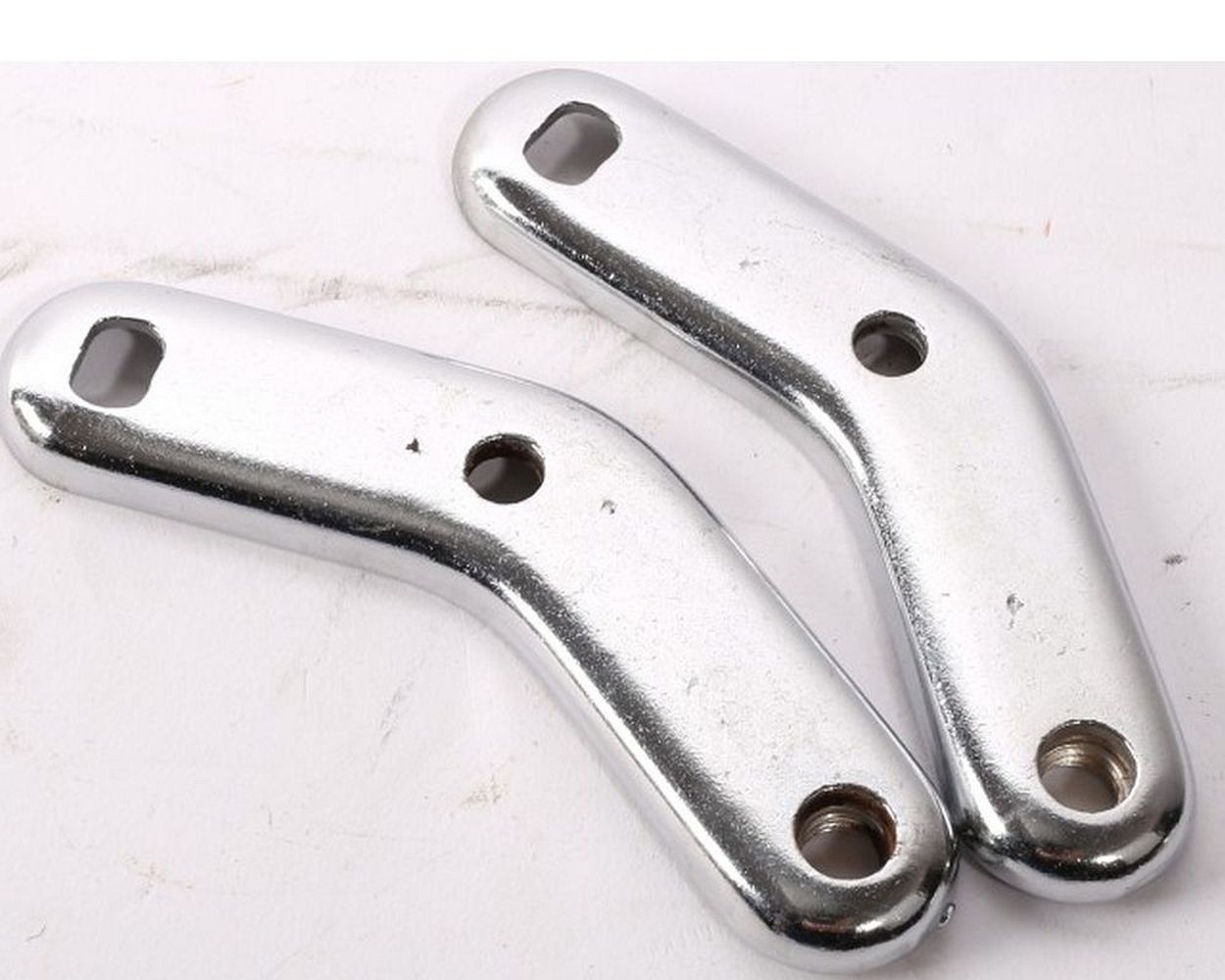 Spiegelhalter STELLA rechts gebogen, Chrom