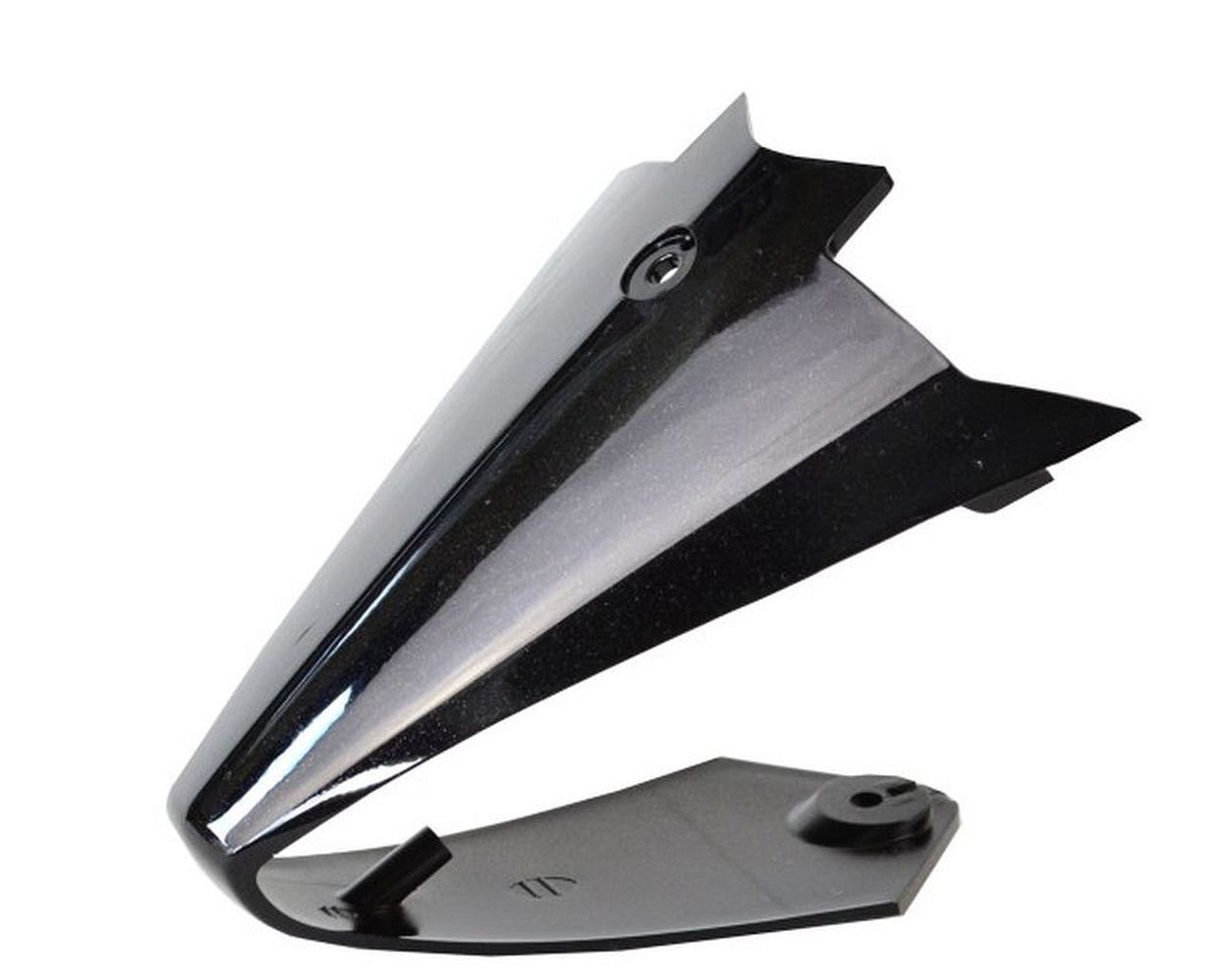 Heckverkleidung über Rückleuchte schwarz metallic