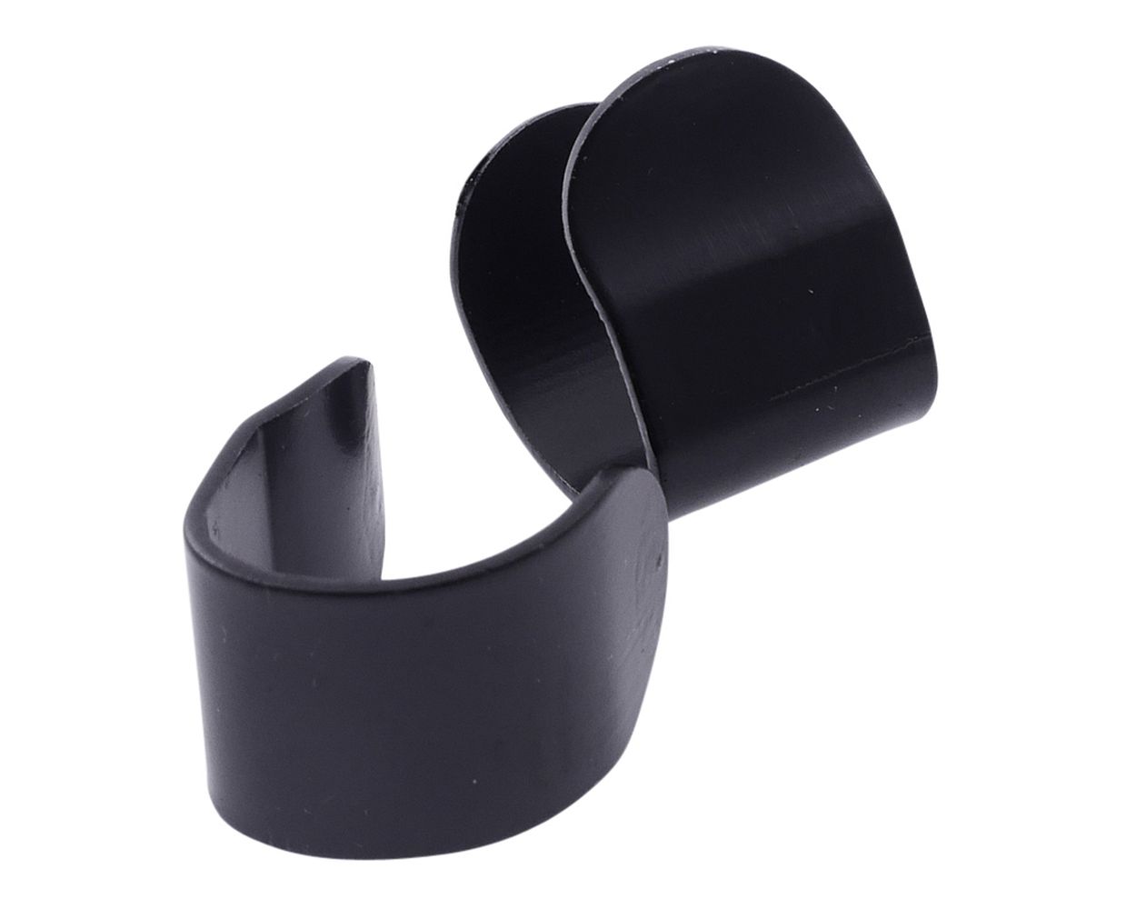 Klammer SIP Gummi, Beinschild schwarz, Paar