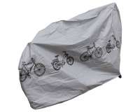 Abdeckplane Fahrrad Set grau silber, 195x108cm wasserdicht, wetterfest, Fahrradgarage, Haube, Schutz
