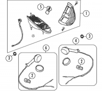  Imola 125 4T AC Rückleuchte und Blinker für Rex E-Rex, Imola 50 / 125, RS750