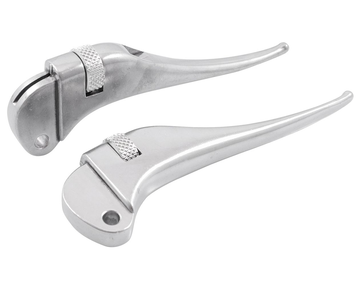 Sporthebel SIP Kupplung/Bremse Aluminium poliert, spitz zulaufend, einstellbar, 2 Stück