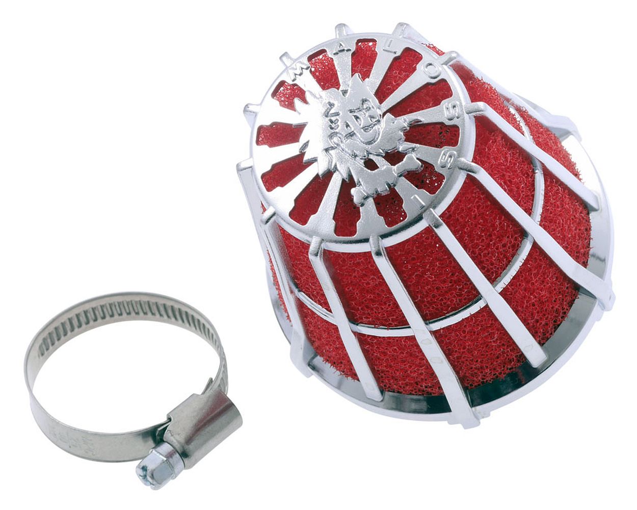 Luftfilter MALOSSI E5 gerade PHBG MIKUNI chrom
