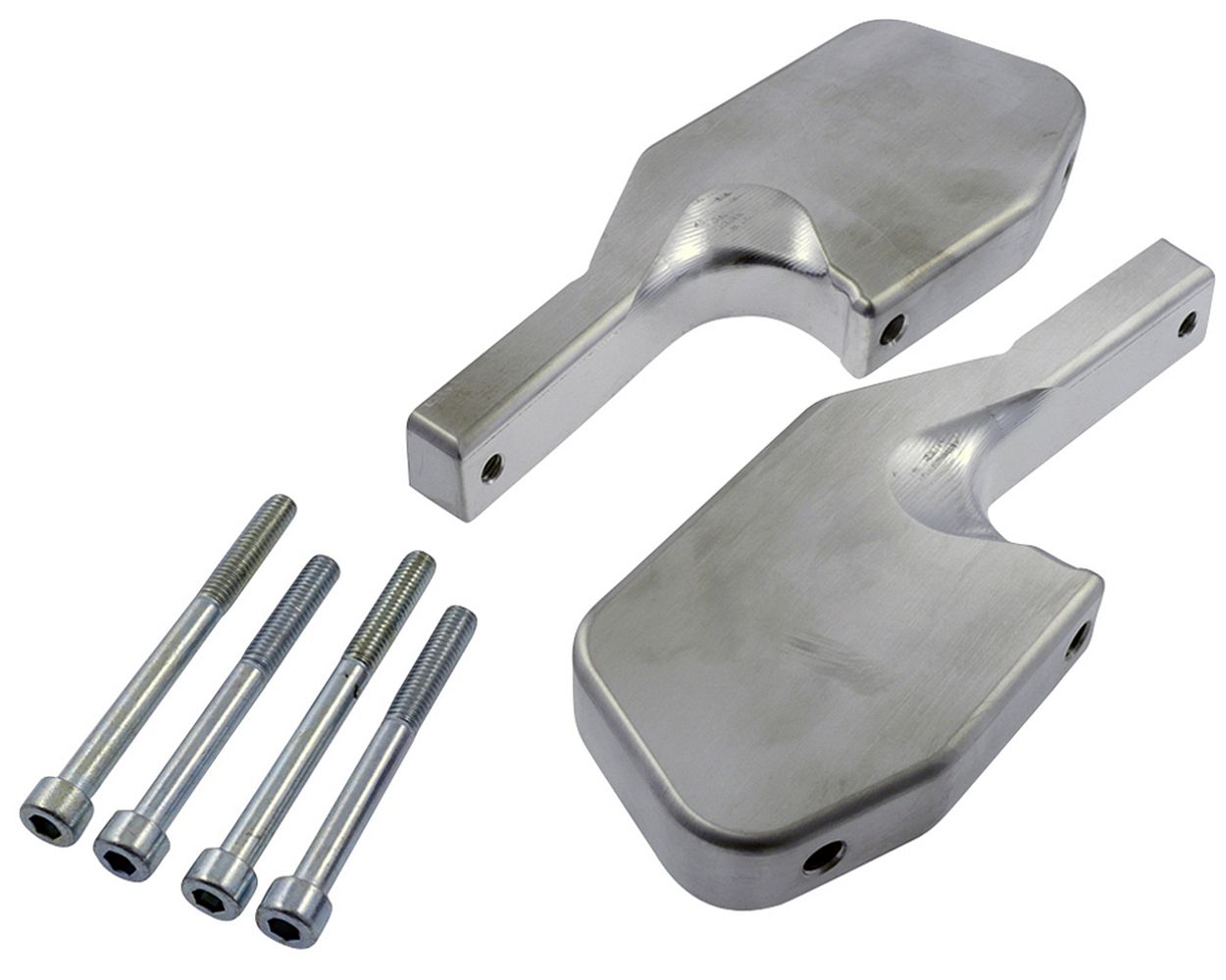 Fußrastenadapter Sozius CNC, silber