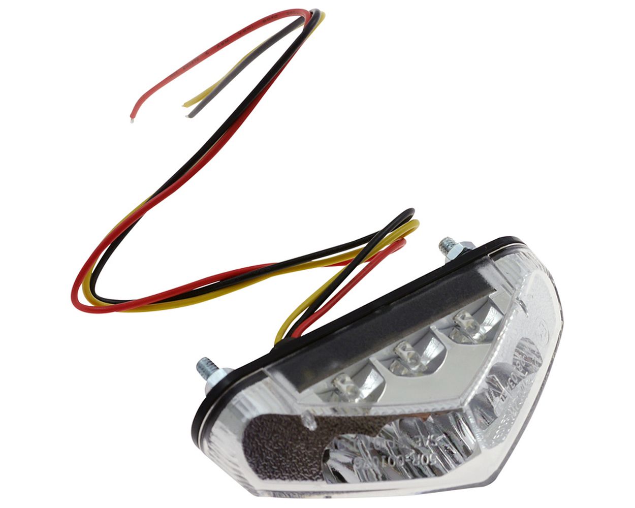 Rücklicht LED Motorrad, Klarglas, mit Kennzeichenbeleuchtung, Quad, Roller