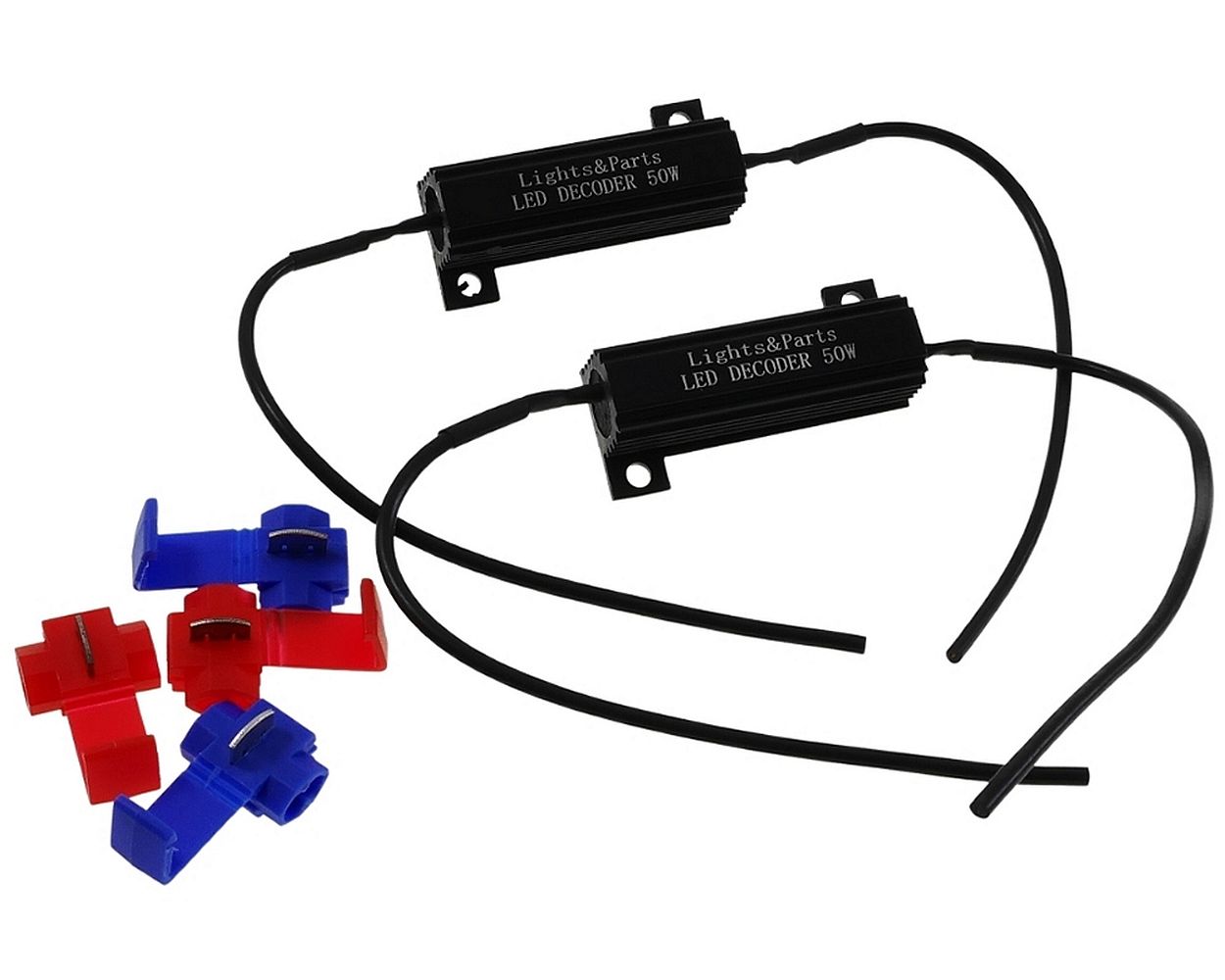 Lastwiderstand / Widerstand 2 Stück 50 W CanBus LED Tagfahrlicht TFL Blinker, Rücklicht Motorrad, Roller, Moped, Quad, Auto