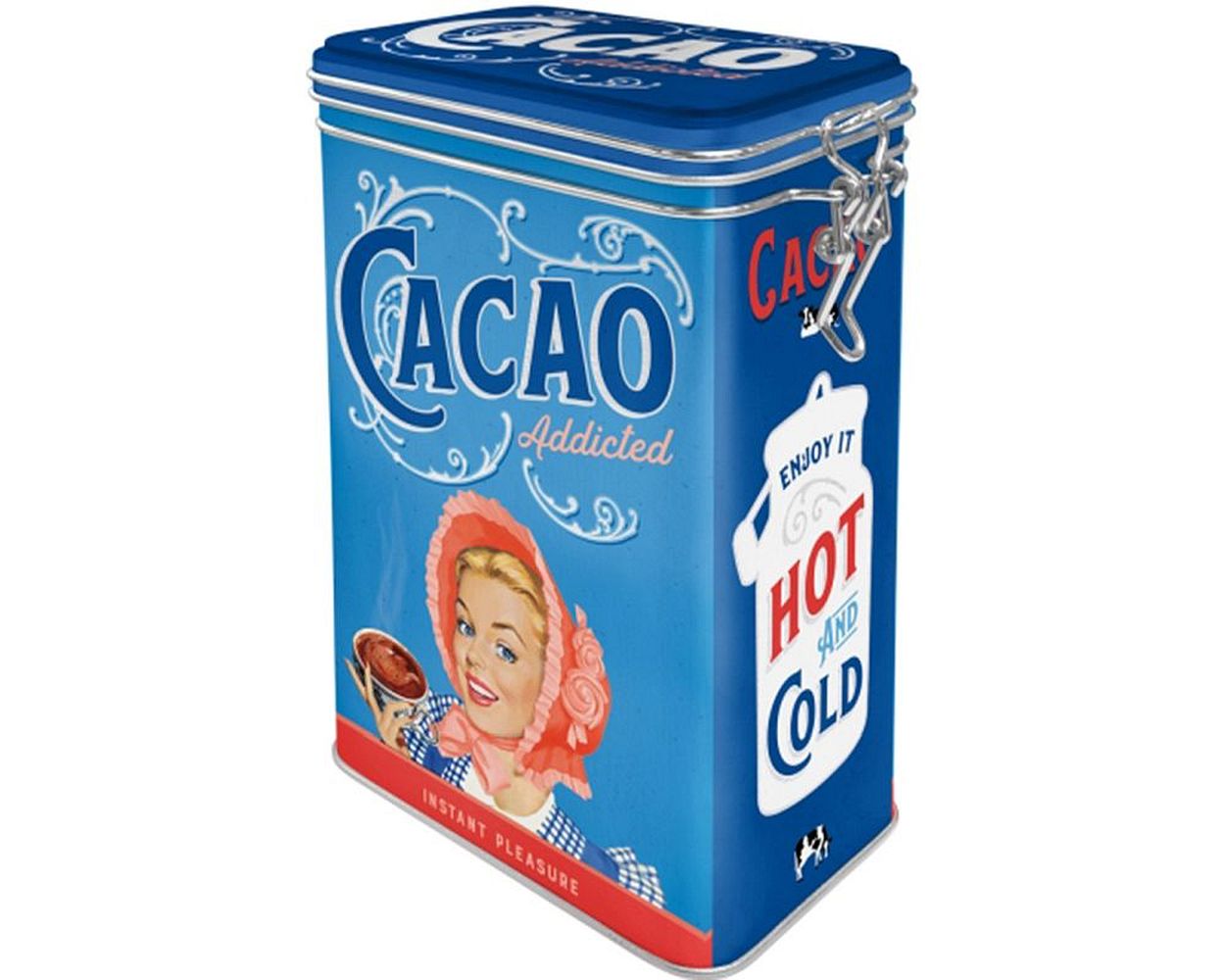 Kaffeedose / Aromadose NOSTALGIC ART Cacao Addicted, 7,5x11x17,5 cm, 1,3L Teedose