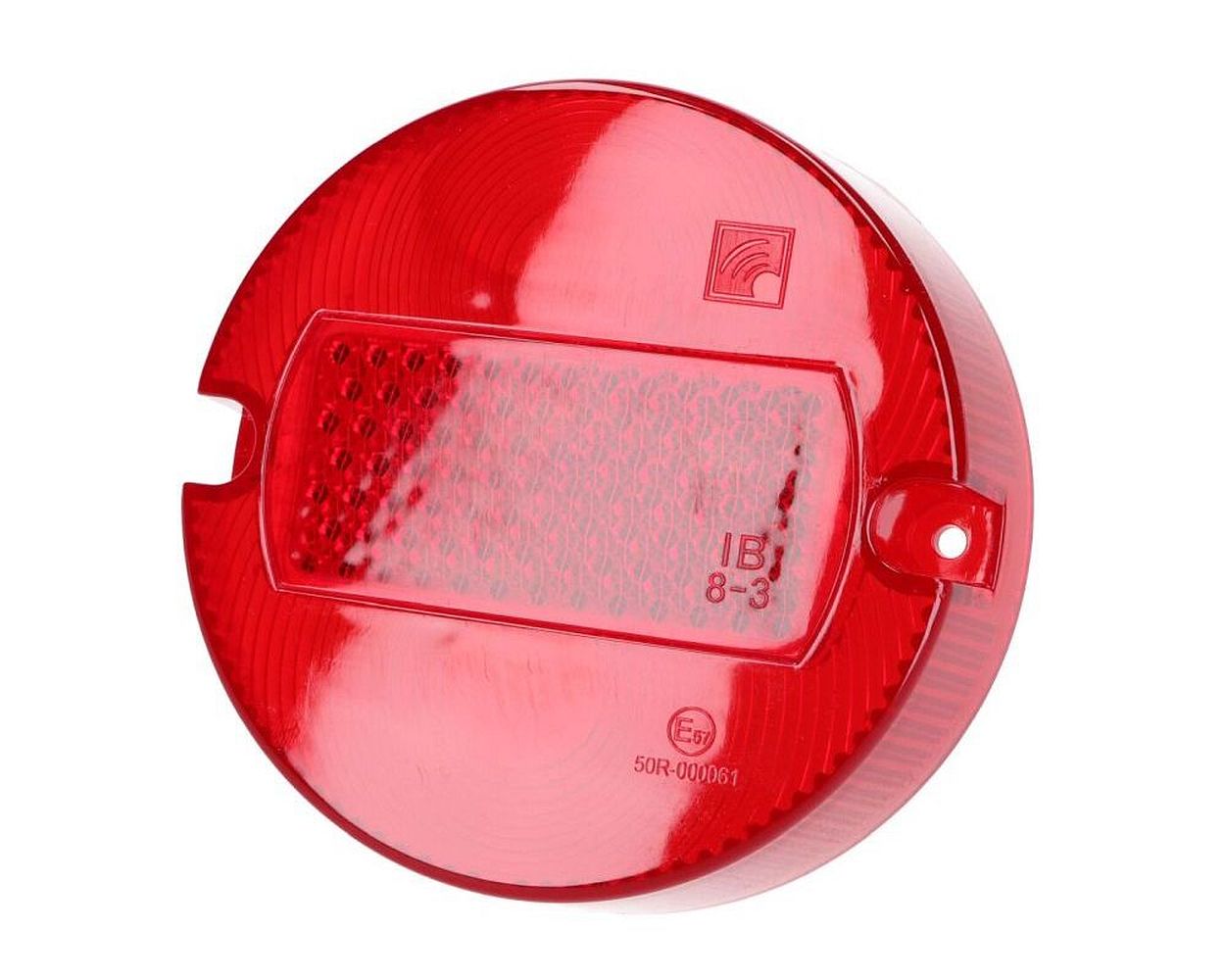 Rücklichtglas rot 100 mm 2 Schrauben Simson S50, S51, S70