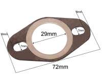Auspuffdichtung universal Scooter oval (verstärkt)