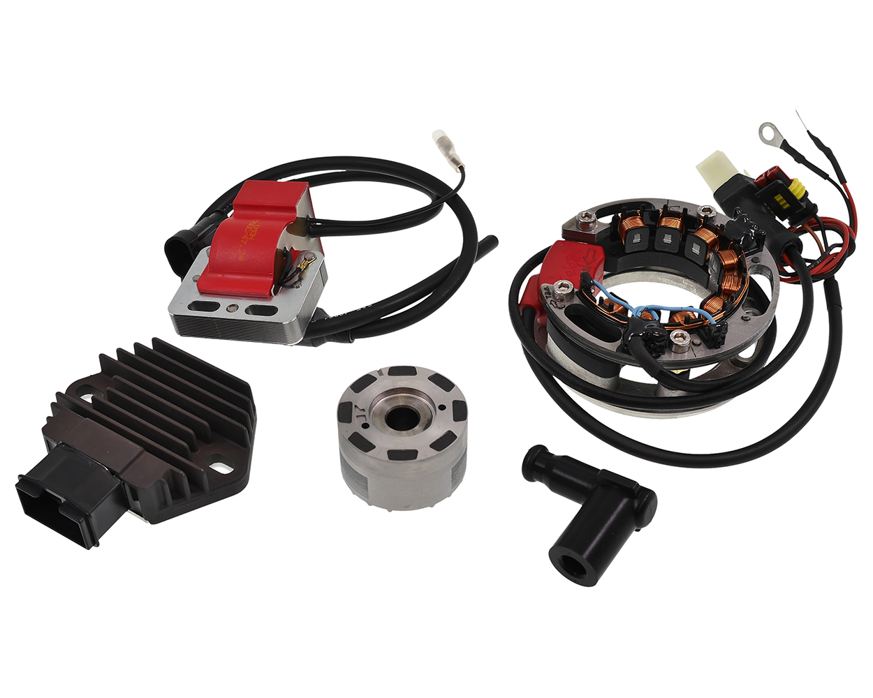 Innenrotor Zündanlage mit Ladespannung 12 V R&D Universal 94 mm Grundplatte