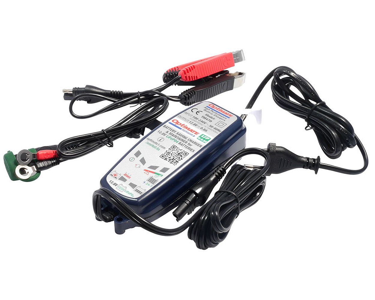 Batterieladegerät OPTIMATE 4S Lithium 0,8 A für LiFeP04 Motorrad, Roller, Quad, Jetski, Cross, Enduro, Kart