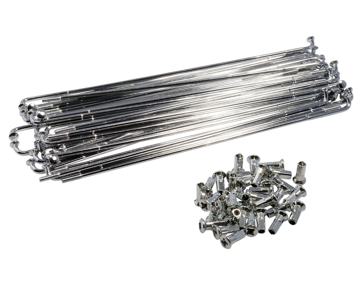 Speichensatz Chrom 207 mm 36 Stück Set Kit