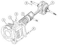  Imola 125 4T AC Zylinder und Kurbelwelle für Rex Imola 125
