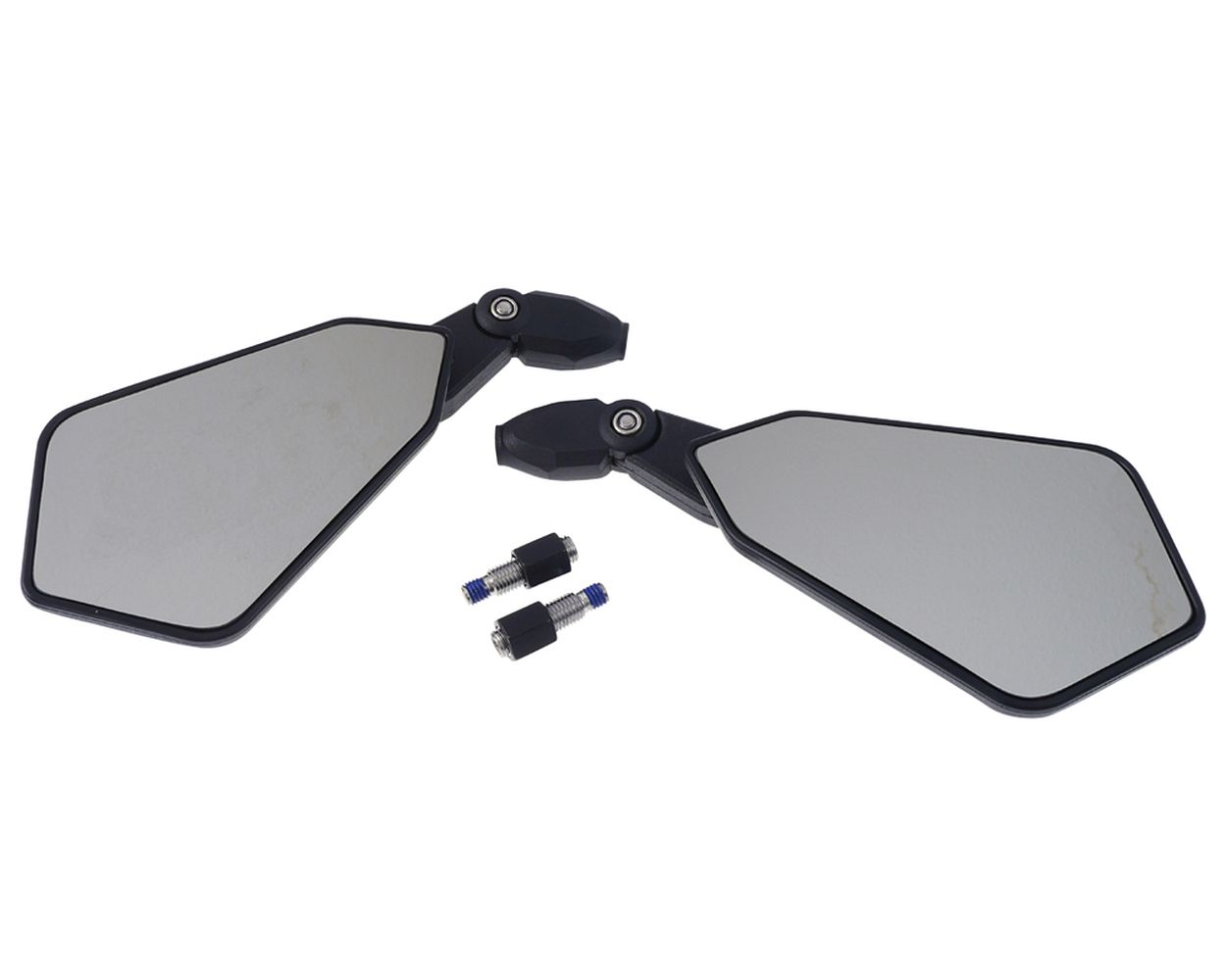 Spiegel SHINYO Booster, schwarz, M10, +1 Adapter M10 Linksge