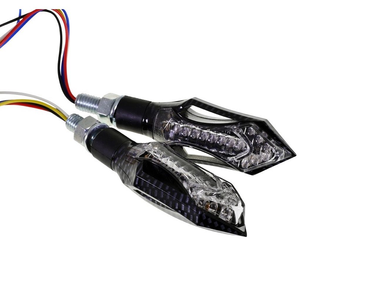 Rücklicht VANEZ Transformer LED carbon mit Blinker 12 V Universal Roller, Motorrad, Moped, Quad