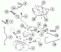  BT125T-12D1 4T AC Lenker und Anbauteile für Baotian BT49QT-12, YY50QT-6