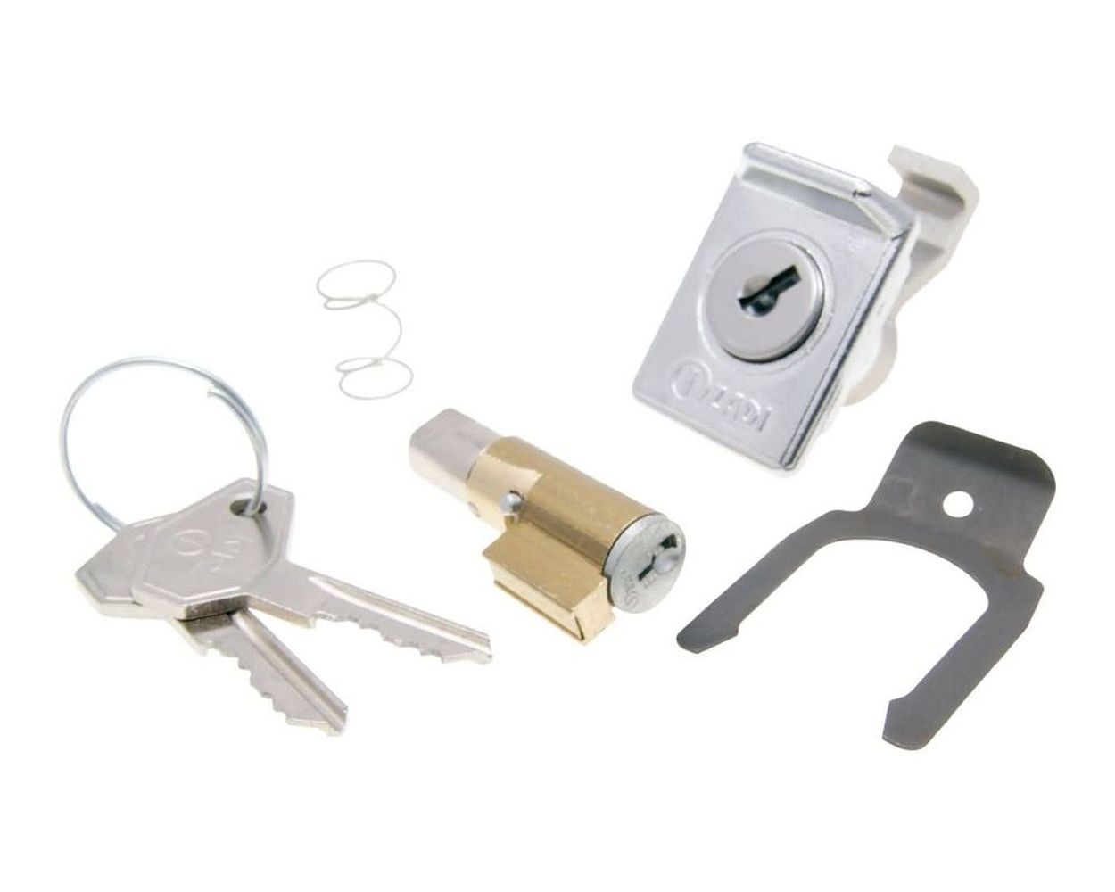 Lenkradschloss und Gepäckfachschloss Set 6 mm 50, 125