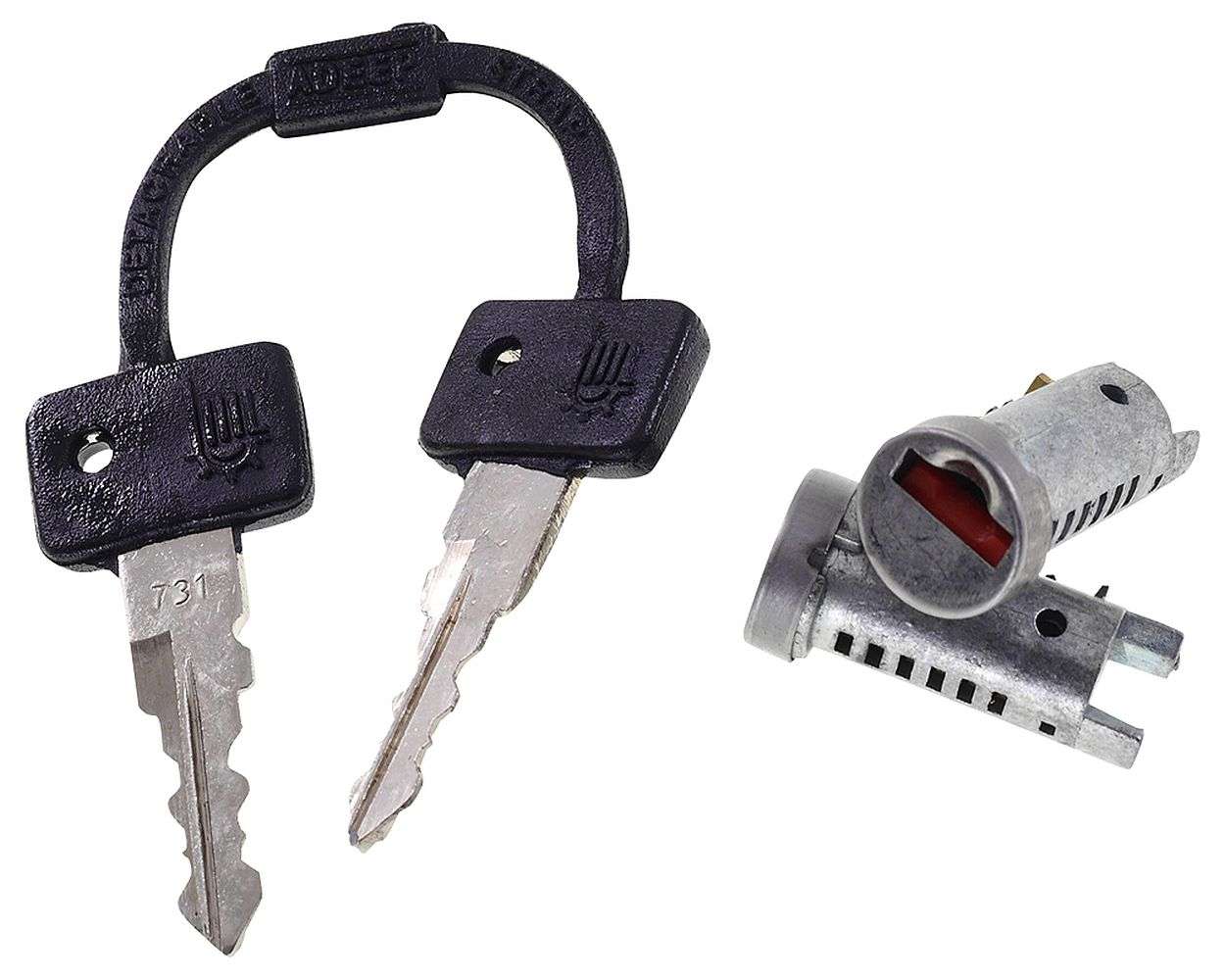 Autotürschließzylinder Set 252522 Autotürschlosszylinder Set mit Schlüsseln  für Partner Berlingo Xsara (4 Schließzylinder) : : Baumarkt