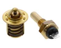 Temperaturfühler + Thermostat Set Temperatur Geber kompatibel für Minarelli liegend LC Yamaha Aerox, Jog RR, Neos, MBK Nitro Minarelli 50ccm Wasser